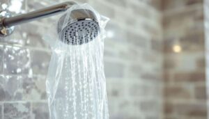 Come eliminare il calcare dal soffione della doccia con un sacchetto di aceto in 2 ore