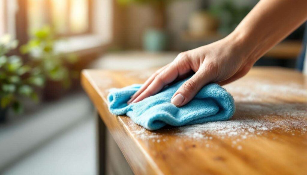 Il metodo del panno in microfibra umido che cattura il 99% della polvere senza alzarla in aria