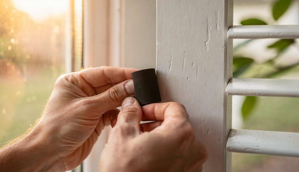 Tapparelle rumorose al vento: il cuscinetto in gomma da montare in 10 minuti che elimina il problema