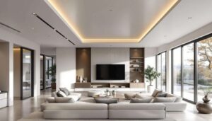 Progetto per recuperare spazio con un controsoffitto nella stanza adiacente