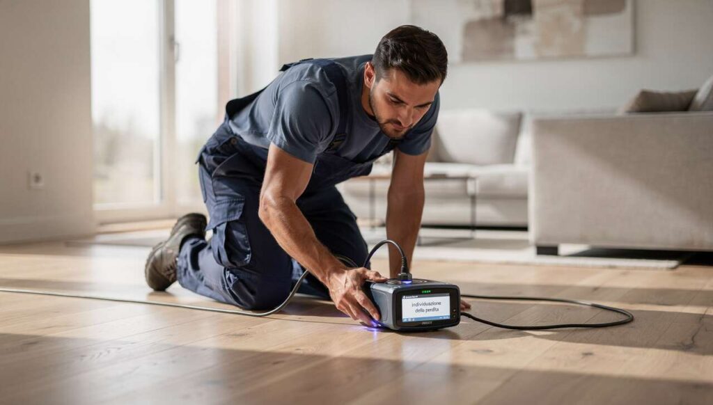 Perdita d'acqua nascosta: come individuare il punto esatto senza rompere il pavimento, spiegano gli idraulici