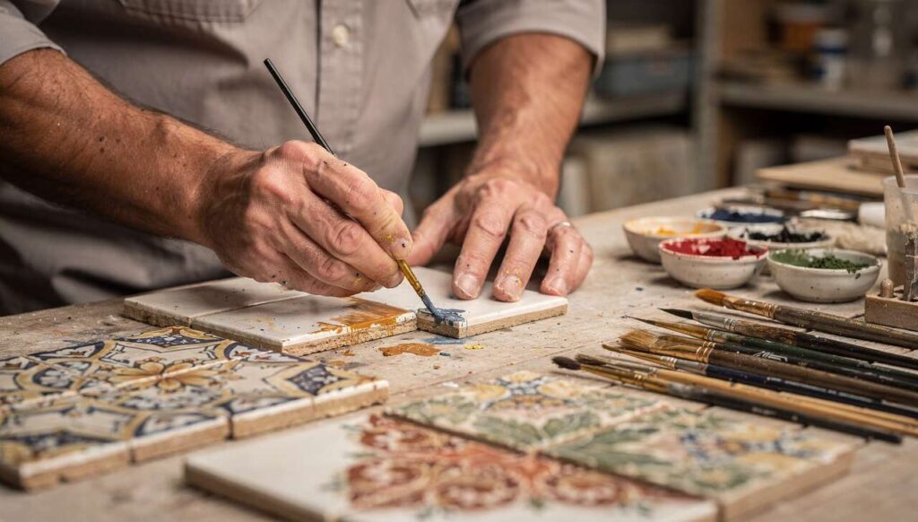 Un esperto di restauro spiega perché la vernice per piastrelle regge solo se si tratta la superficie in questo modo