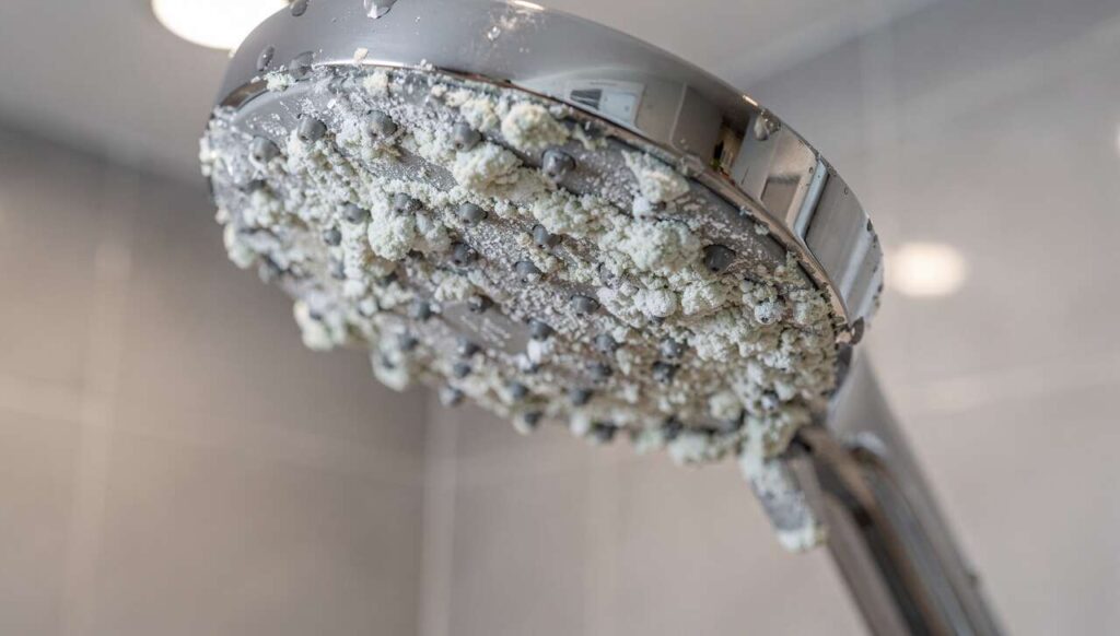 Soffione della doccia pieno di calcare? Il trucco del sacchetto di plastica lo pulisce senza fatica